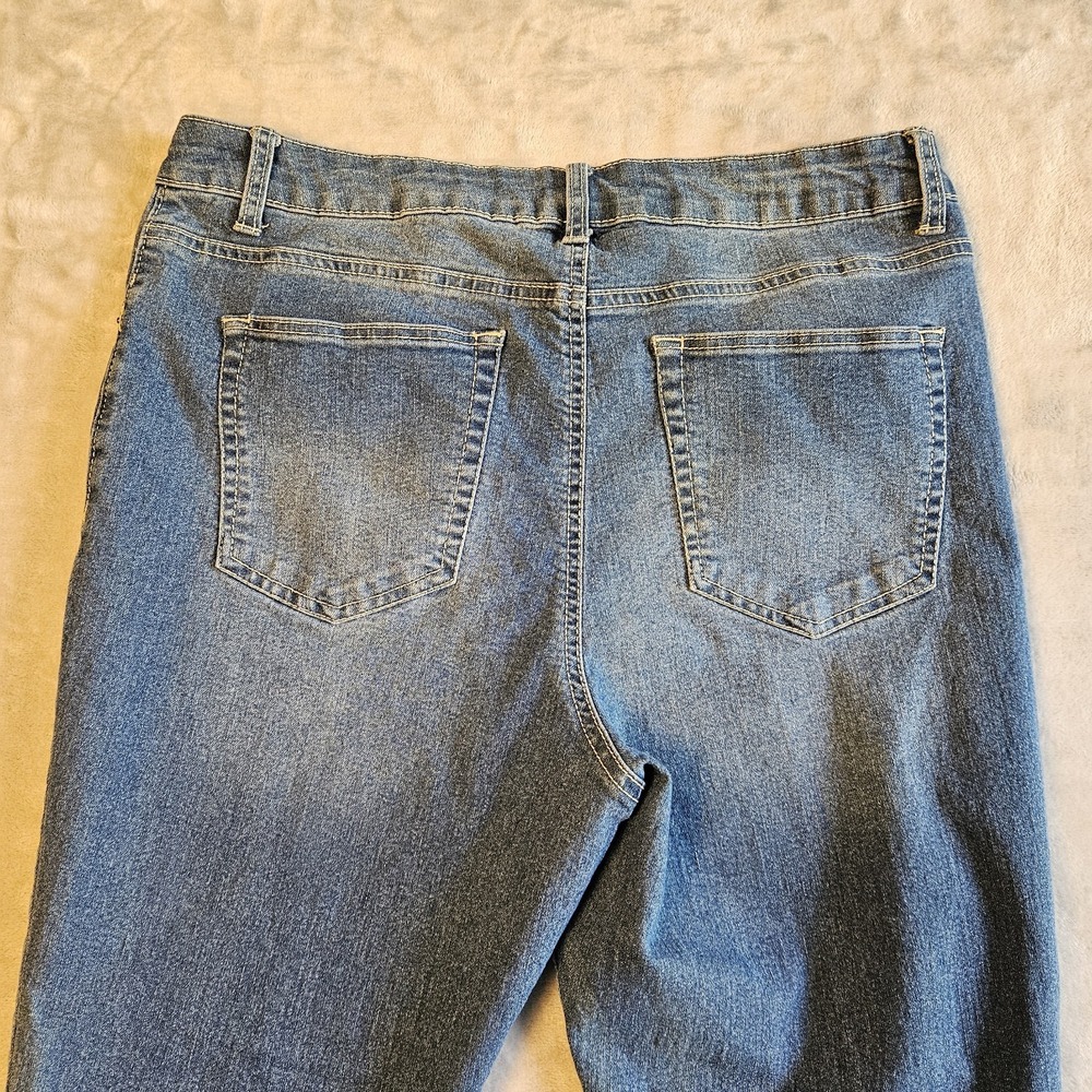 Faith Jeans Womens Size 12 Denim "Don't Lose Faith" Casual Jeans Distressed - Picture 5 of 11